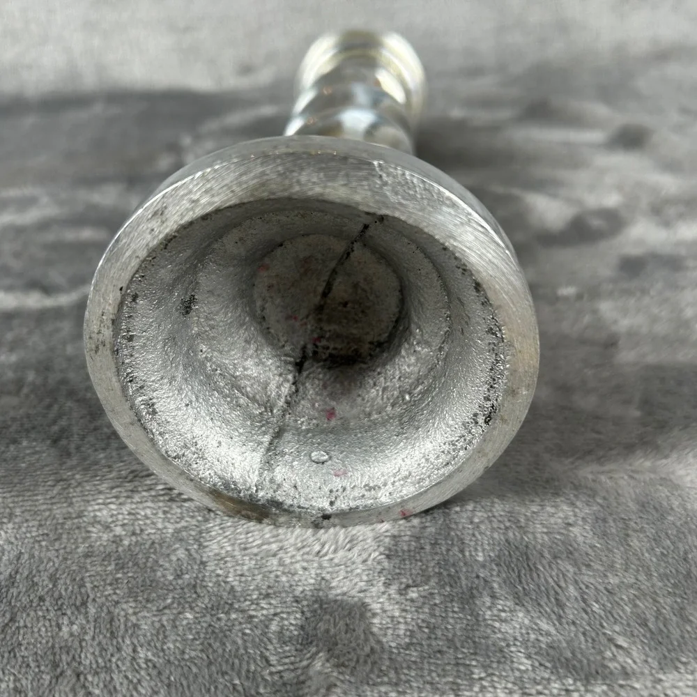 Vintage Silver Barley Twist Candlestick Holders Set of 3 Spiral Taper Pillars